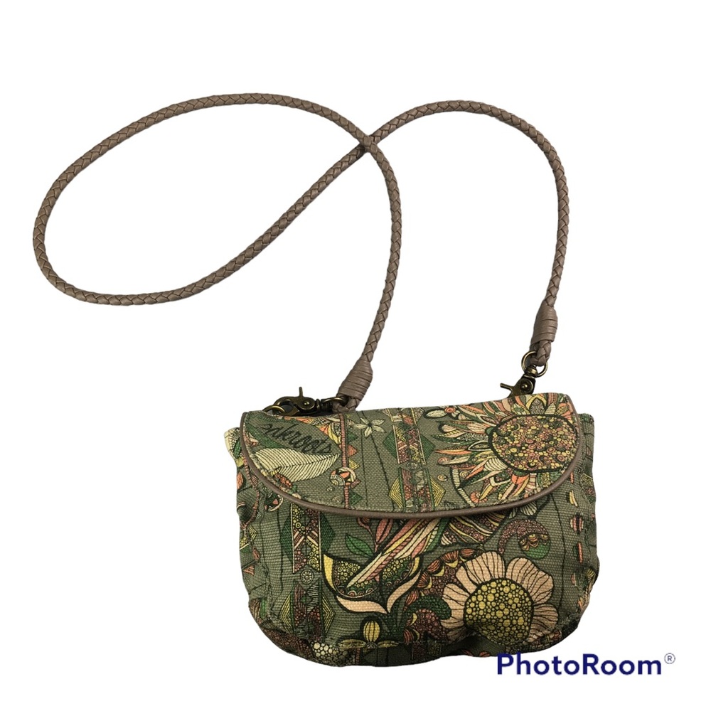 Sakroots owl print convertible mini crossbody bag with removable straps
